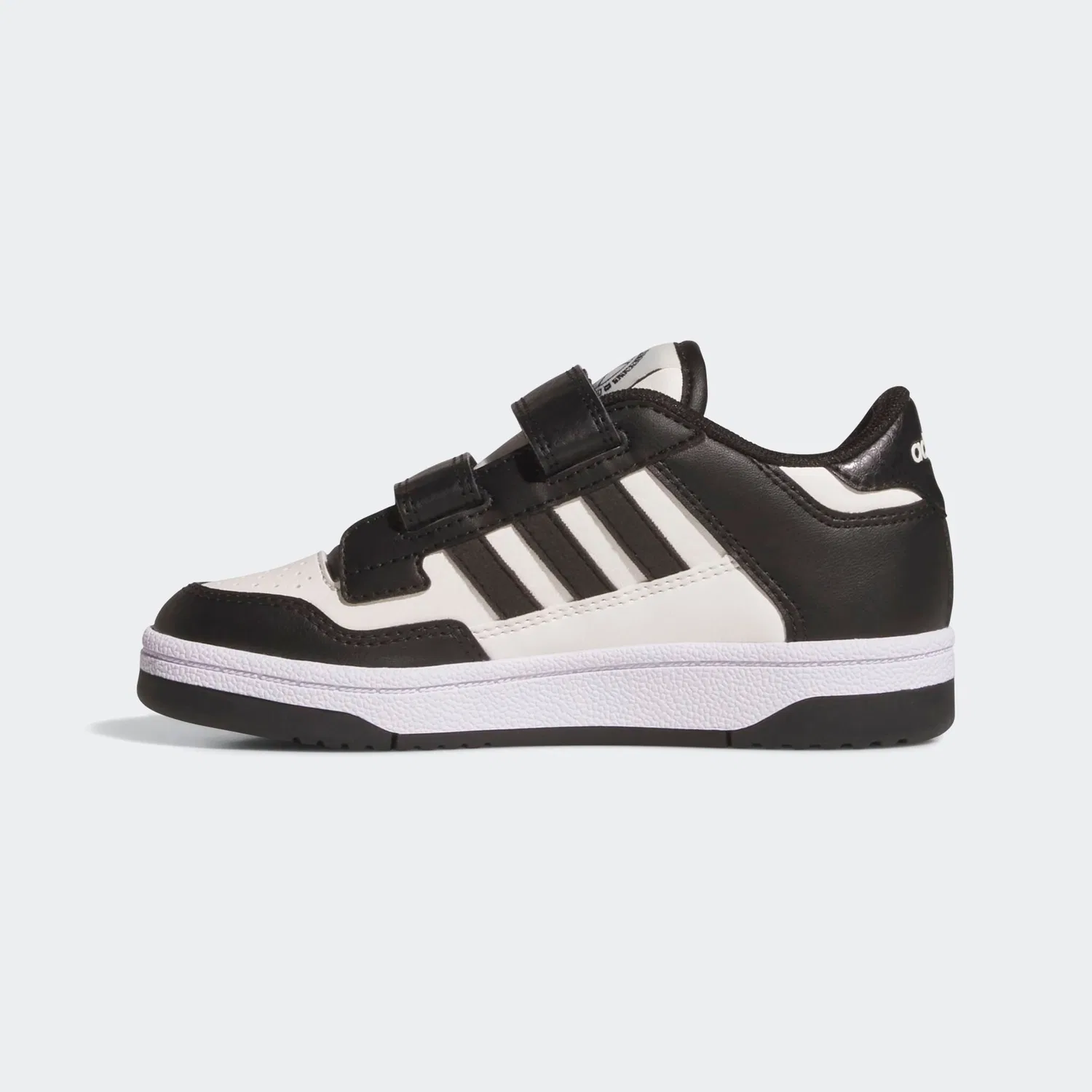 Детские кроссовки с липучками Adidas Sportswear, Core Black/Cloud White/Ftwr White — фото 3