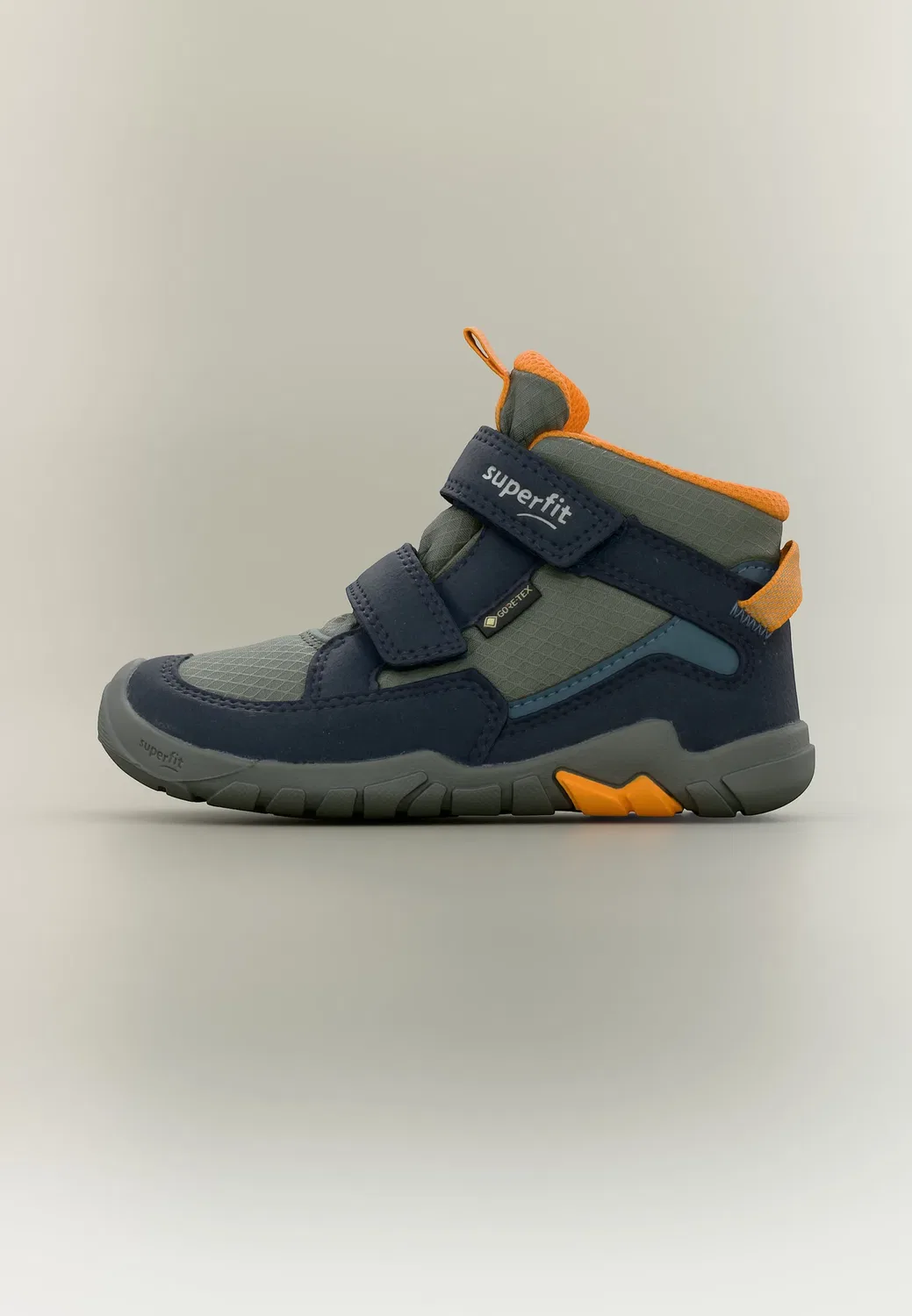 Ботинки Barefoot Gore-Tex Trace - классические ботильоны Superfit, Blau/Orange