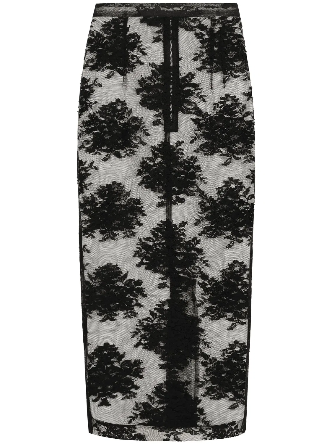Dolce & Gabbana Юбка-миди из тюля, черная