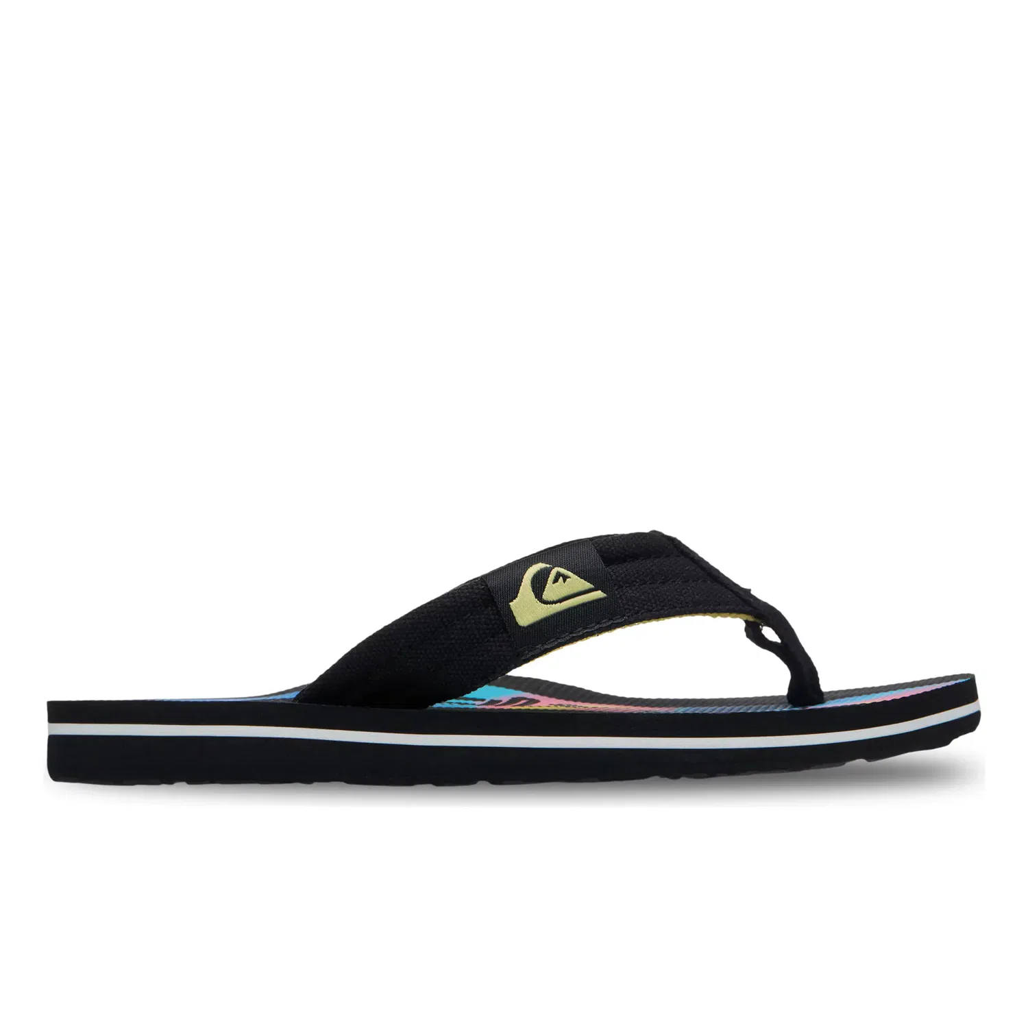 Детские шлепанцы для мальчиков с ремешком Molokai Layback Quiksilver, Negro / Rosa — фото 2