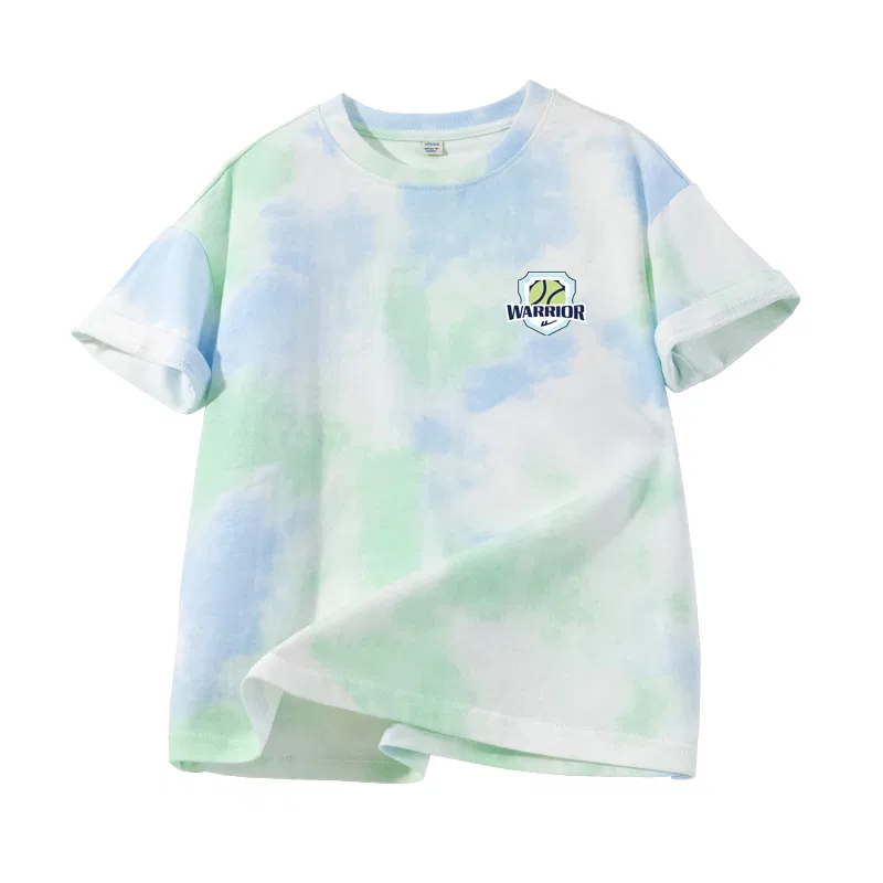 Детская футболка с принтом Tennis Badge K Blue Green/H WARRIOR