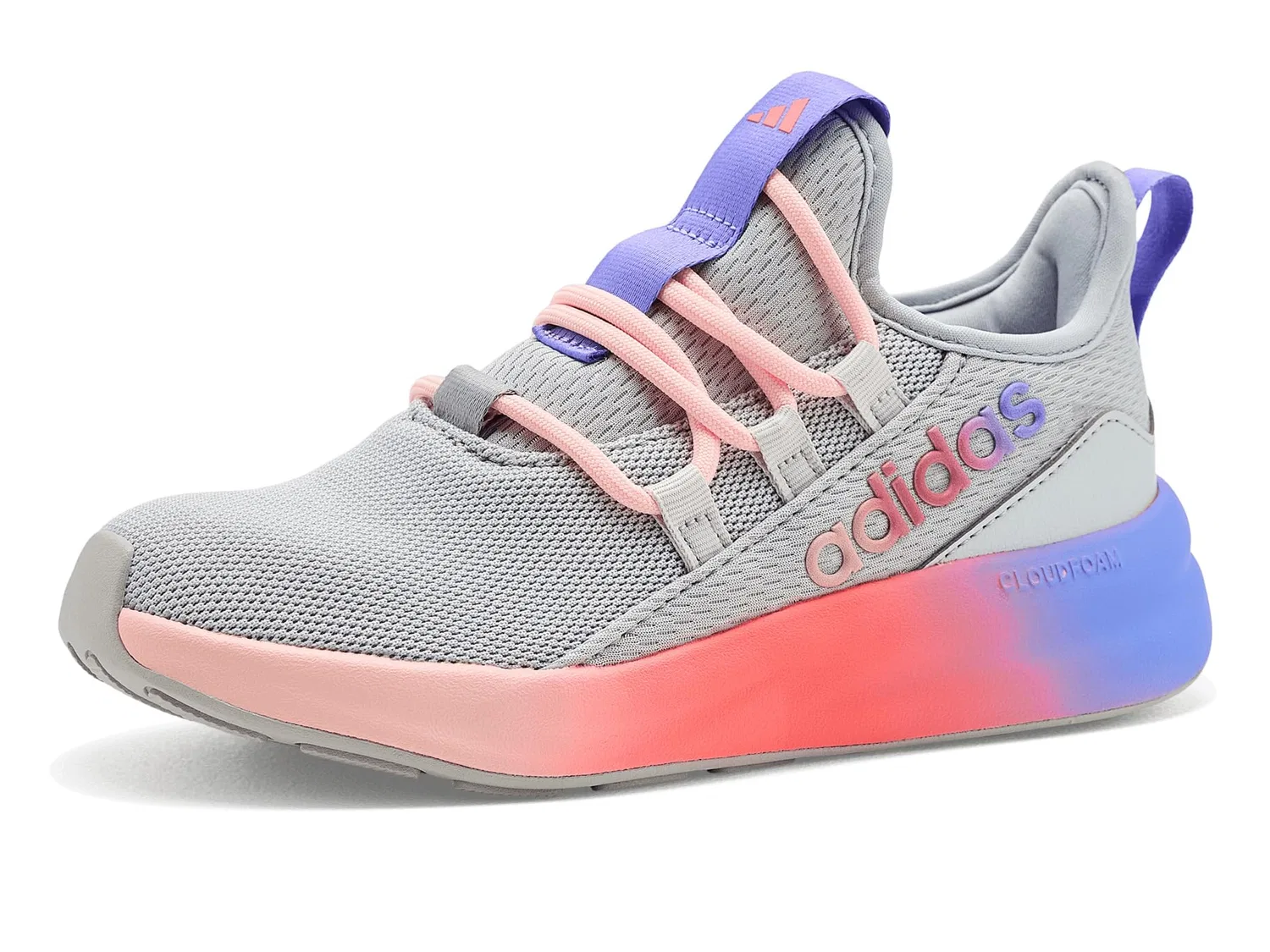 Кроссовки Lite Racer Adapt 8.0 (для маленьких и больших детей) Adidas Kids, Grey/Grey/Purple Rush — фото 2