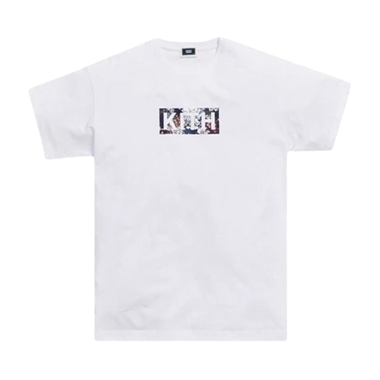 

Футболка Kith Floral Classic Logo Tee 'White', белый