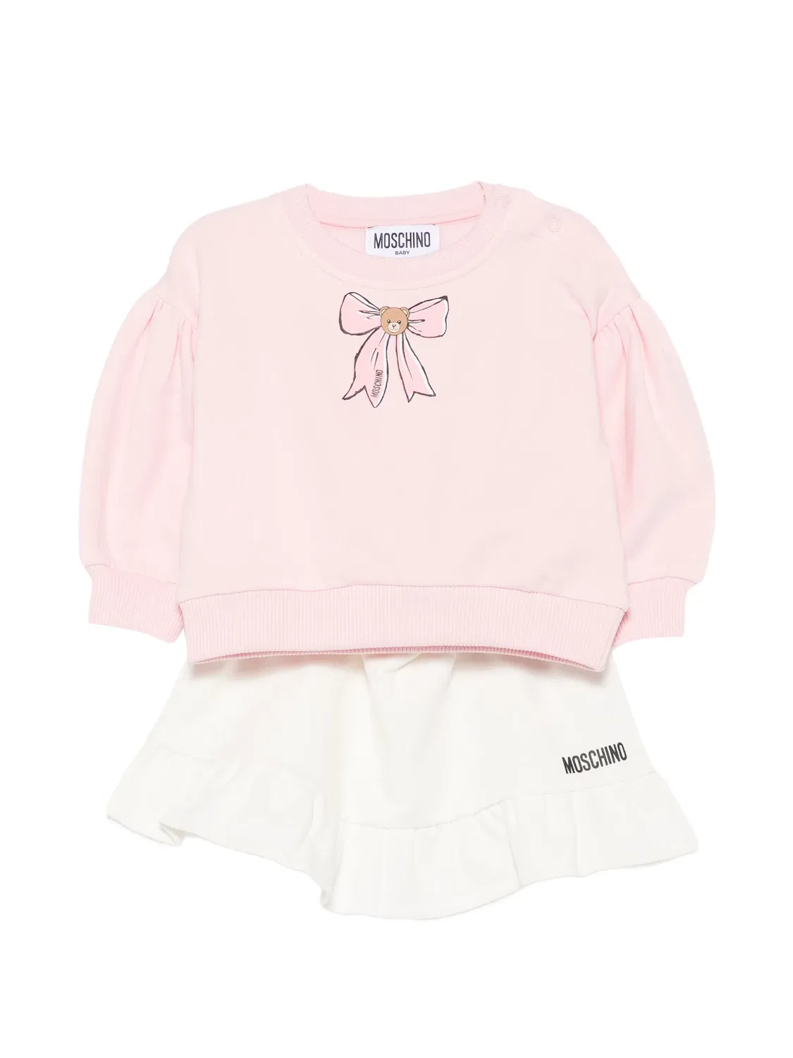 Moschino Комплект юбка и топ розовый