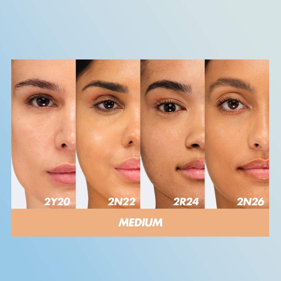 Увлажняющая тональная основа HD Skin Hydra Glow с гиалуроновой кислотой MAKE UP FOR EVER, 1 oz, Cool Nude — фото 4