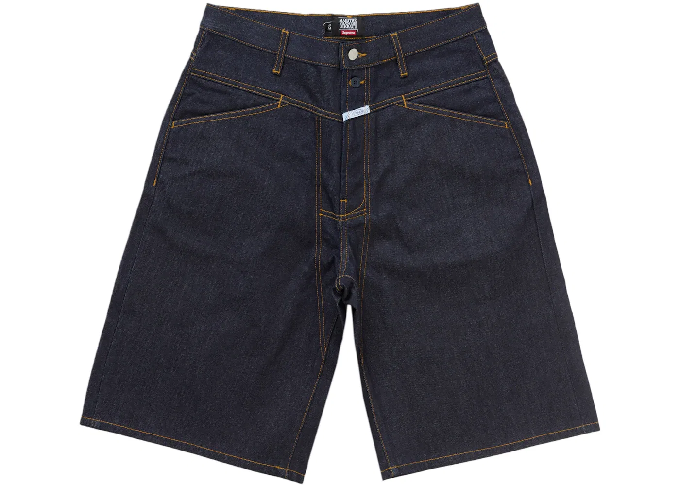 Мужские шорты с X-образными швами Supreme Marithé + François Girbaud, Rigid Indigo