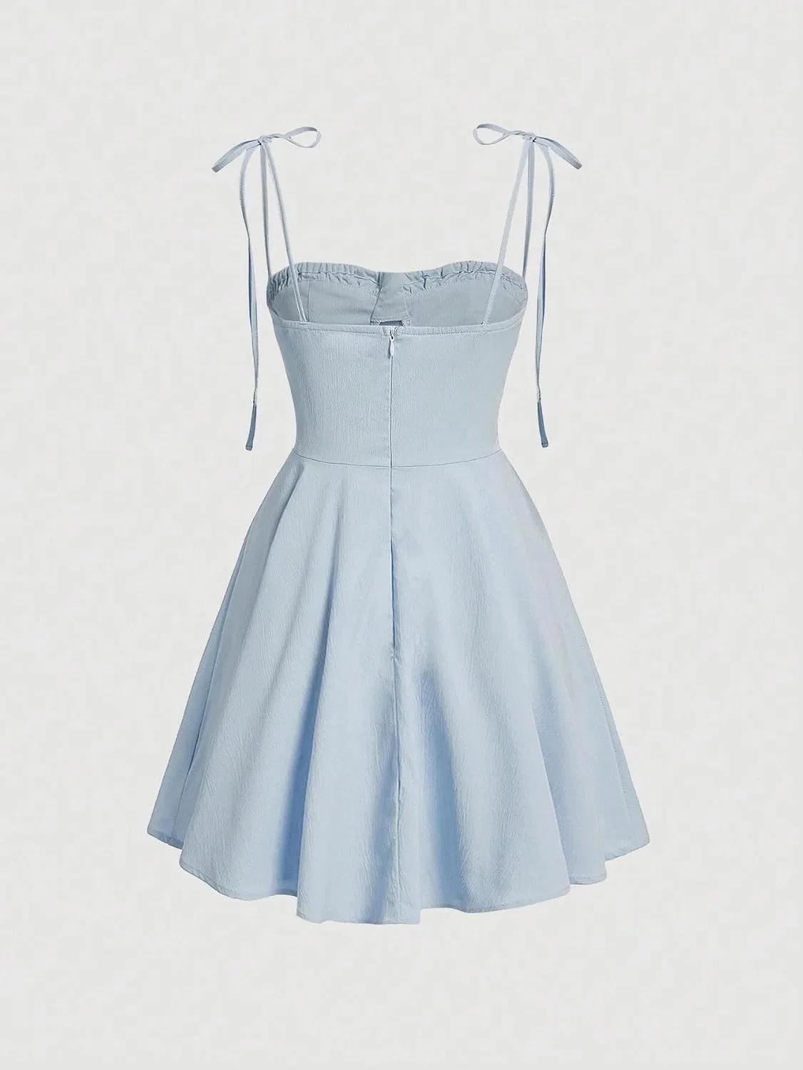 Женское кэжуал платье с открытой спиной Cami, Blue — фото 4