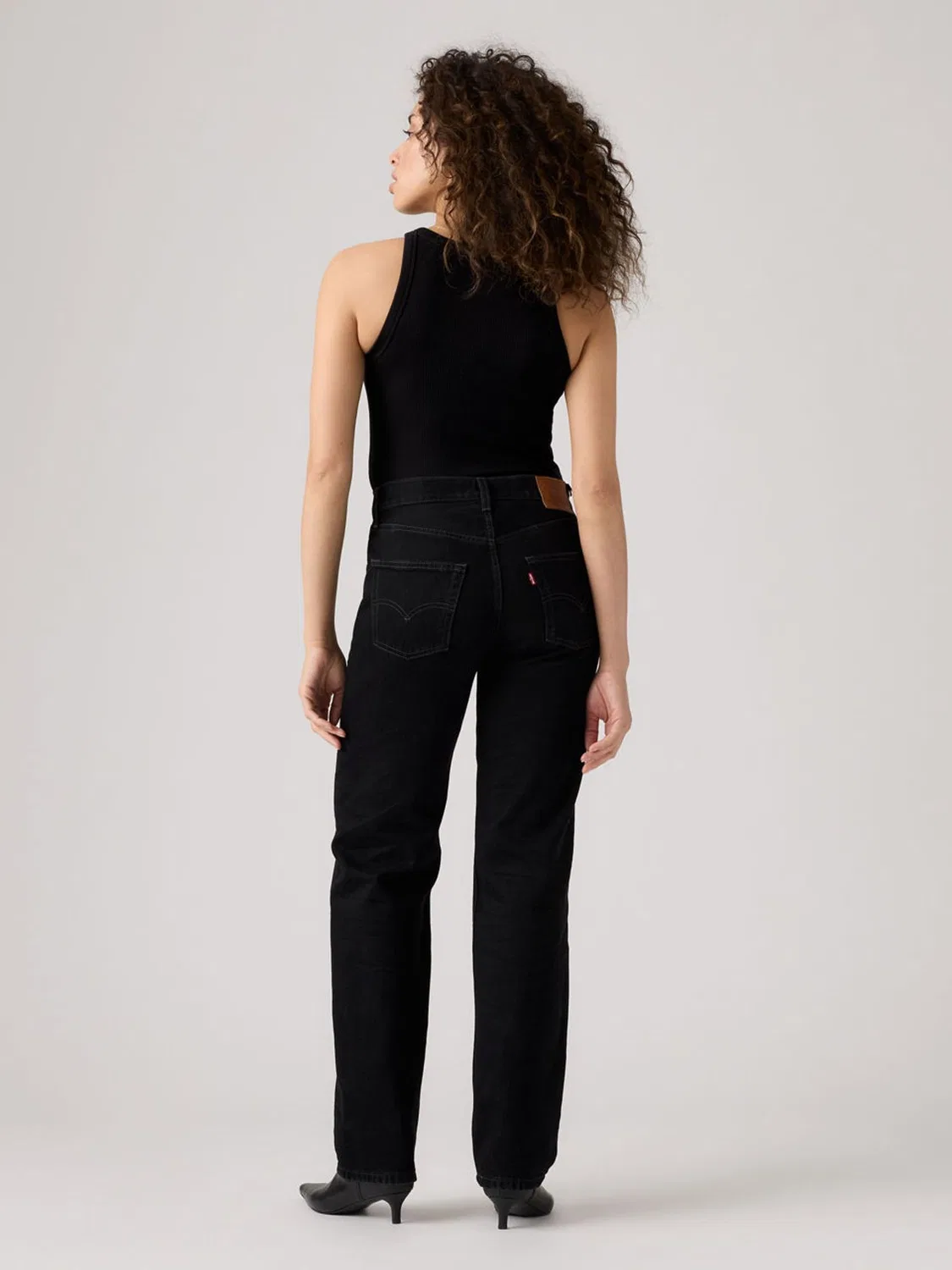 Черные прямые свободные джинсы Levi's 501 в стиле 90-х — фото 3