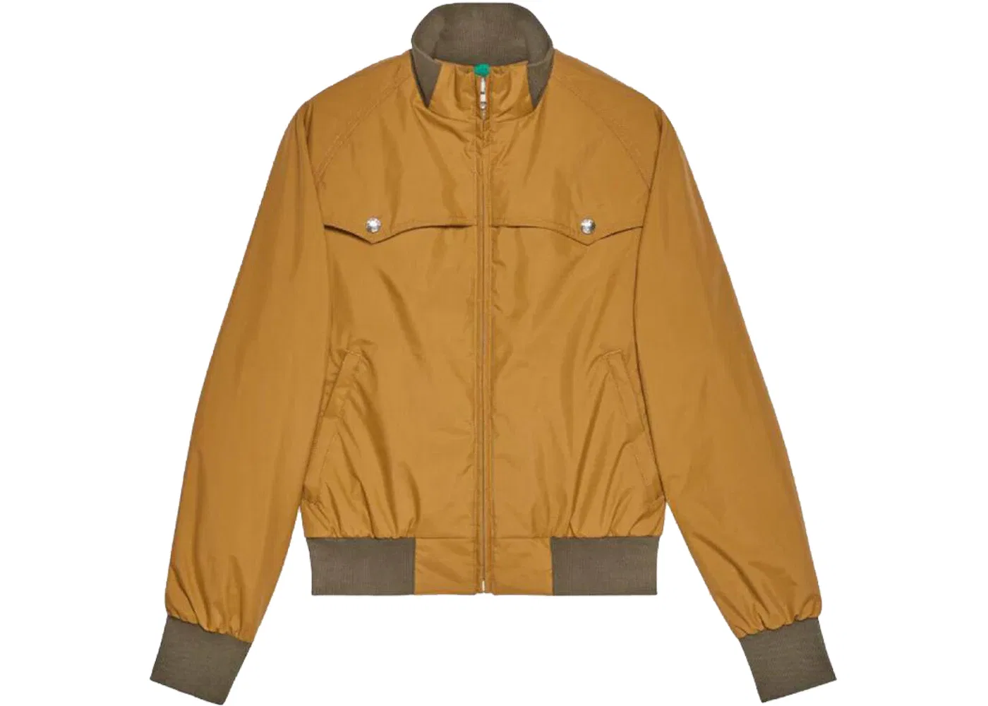 Мужская куртка-бомбер с принтом Gucci x The North Face Light Nylon Bomber Gold, Gold