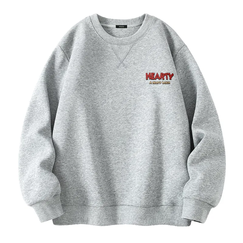 Детское худи унисекс средней плотности MINISO, Heather Gray (B Hearty Chest Logo)