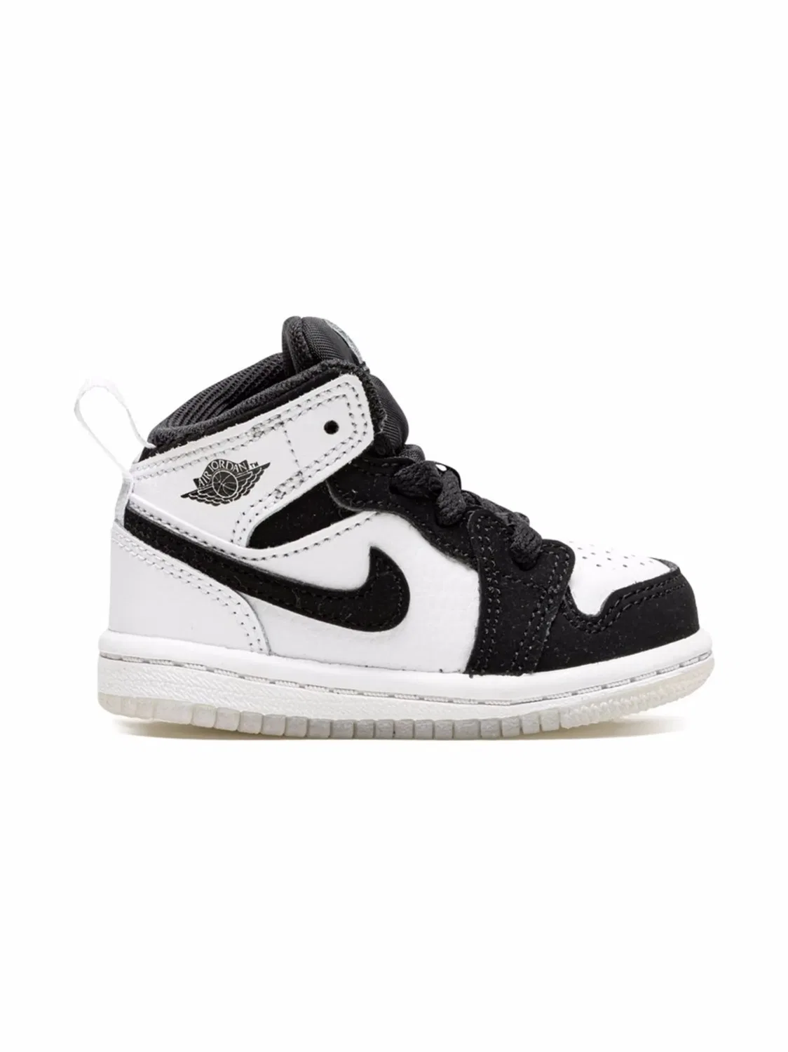 Кроссовки Air Jordan 1 Mid SE 'Diamond', черный — фото 4