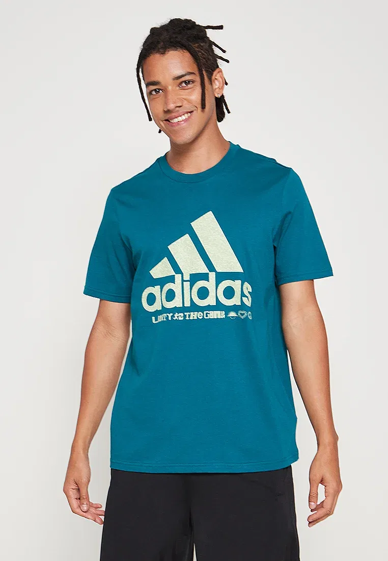 Футболка с принтом M unity gt Adidas Performance, Legacy Teal
