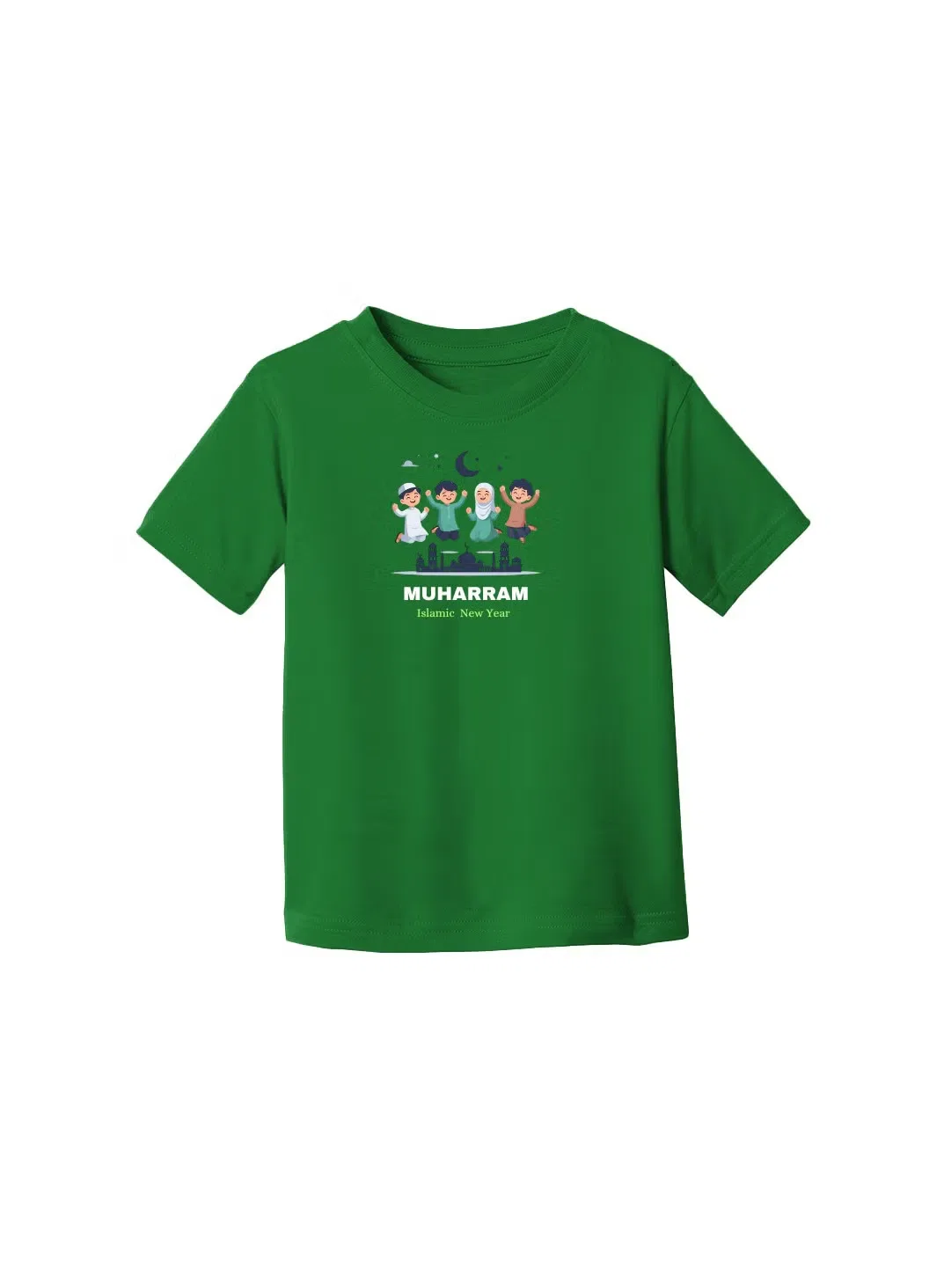 Футболка с принтом на Новый год исламский, Printshop4Me, зеленый — фото 3