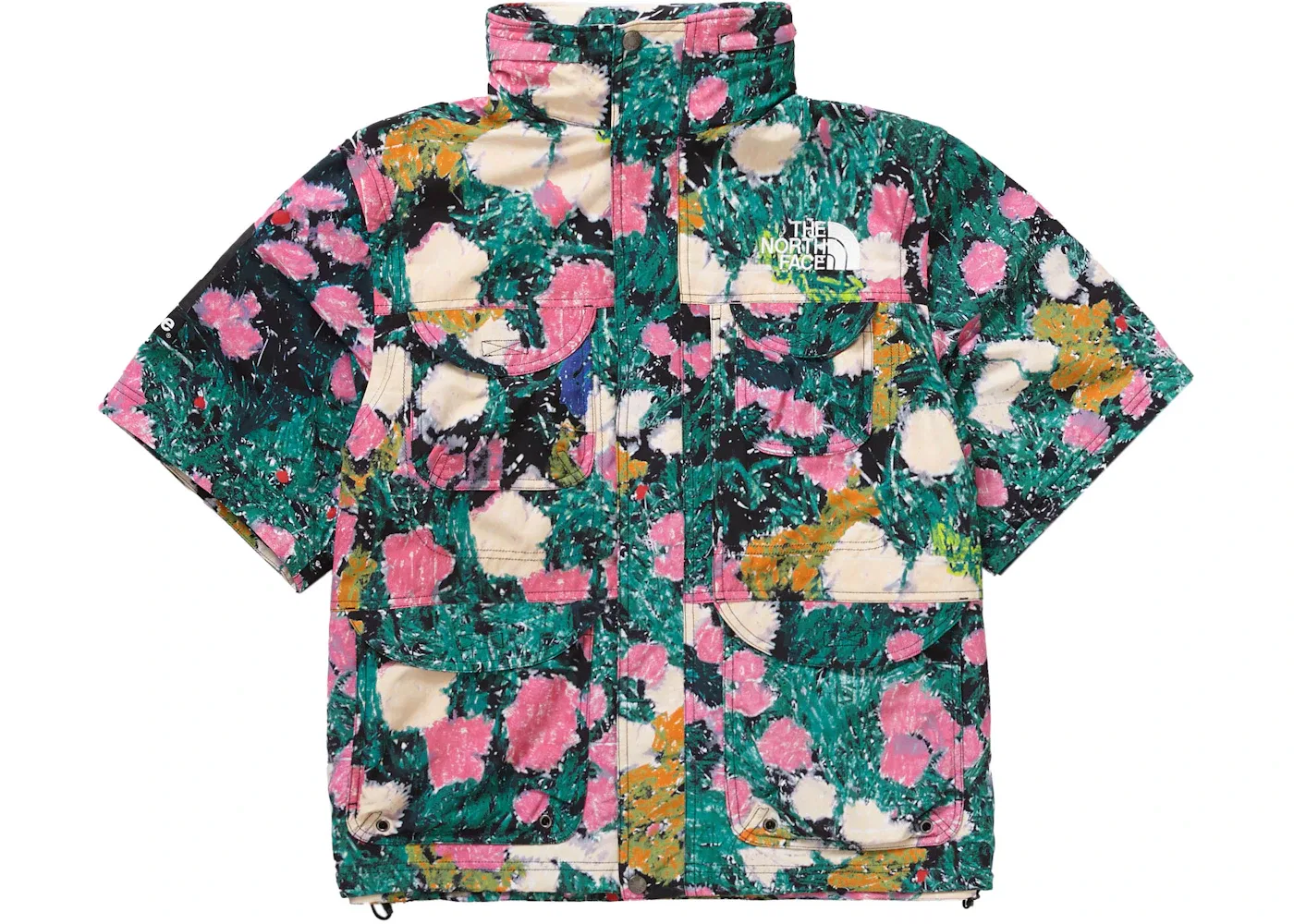 Мужская куртка-трансформер с принтом Trekking Convertible Jacket Supreme, Flowers — фото 3