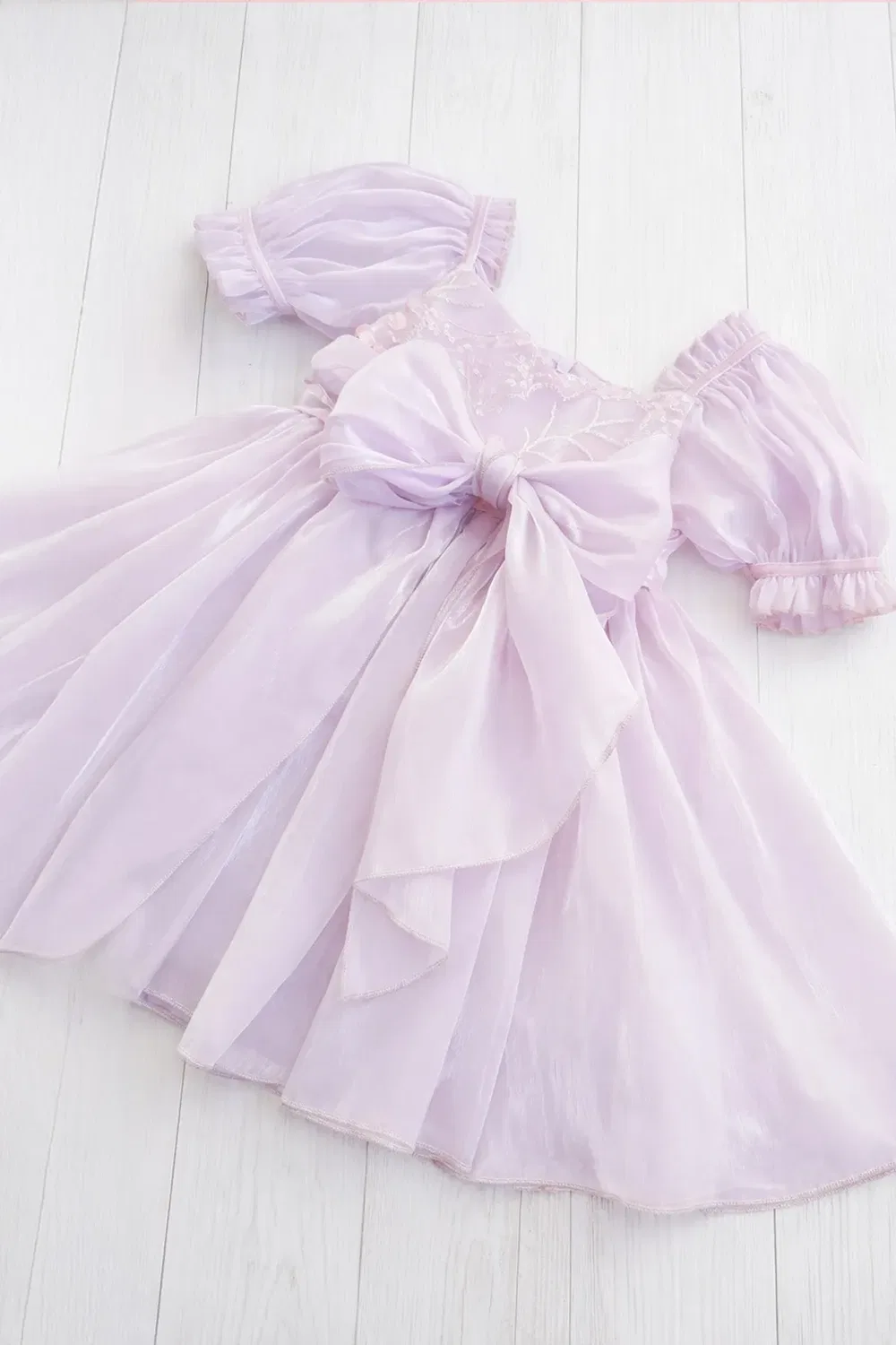 Детское платье для девочек с жемчугом Seraphina Sea Pearl Party Girl Lilly + Bo, Purple — фото 4