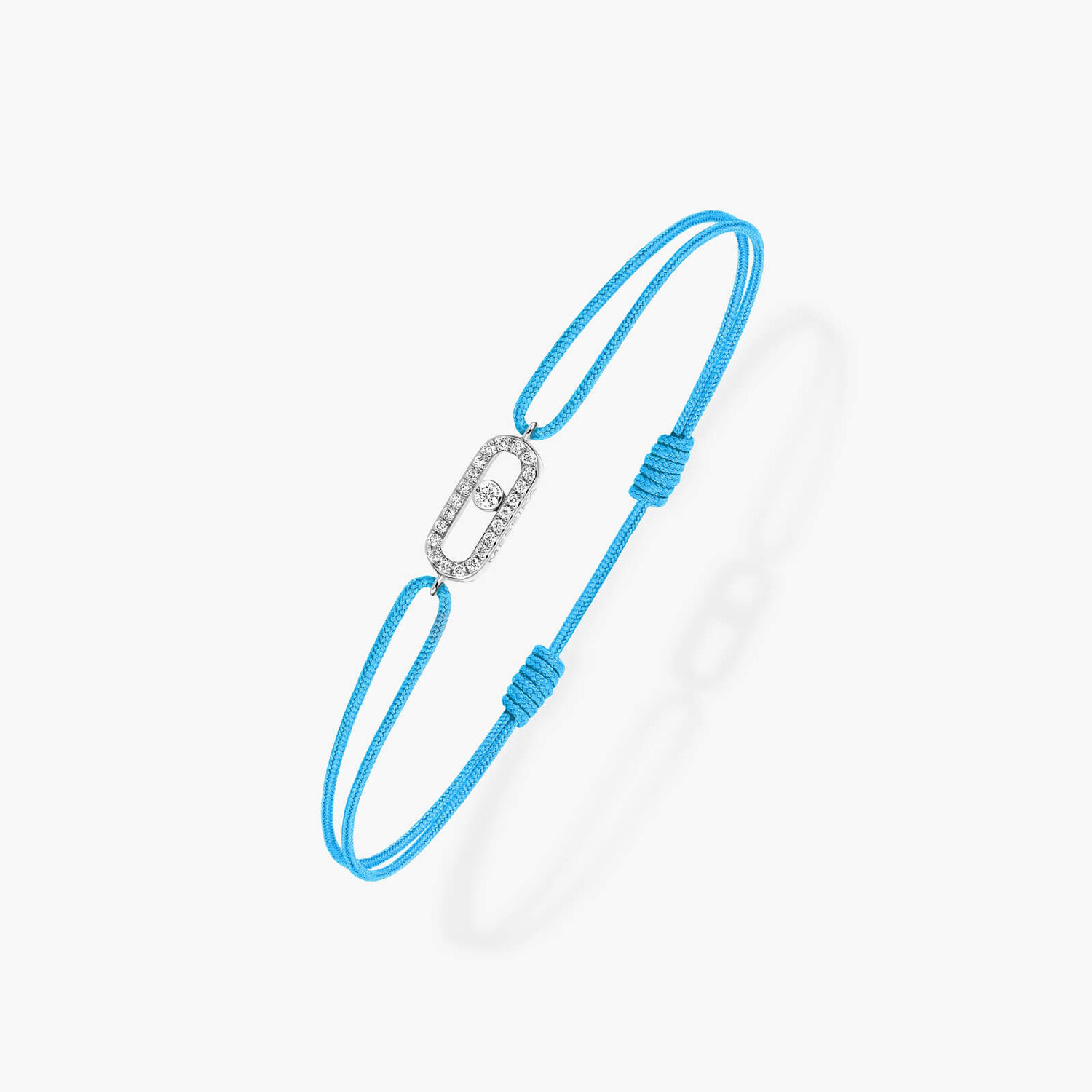 

Браслет Messika Move Uno Turquoise Cord, белое золото/бриллианты