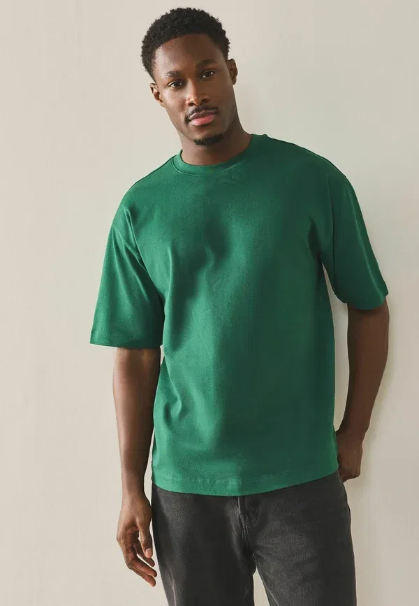 Футболки 3 шт., 100% хлопок, Heavyweight t-shirts 3 pack, Next, зеленый, синий, желтый