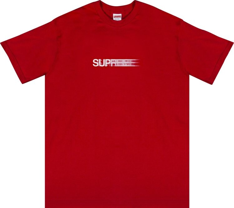 

Футболка Supreme Motion Logo Tee 'Red', красный