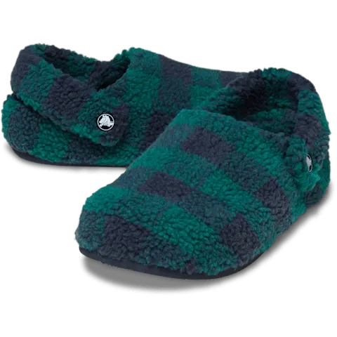 Сабо Crocs Classic Buffalo Check Cozzzy Slipper, темно-зеленый — фото 2