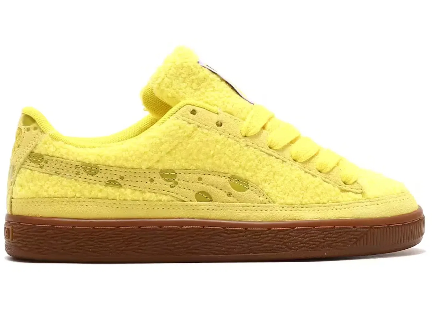 Детские кроссовки на каждый день Puma Suede Spongebob (GS) Puma, Lusent Yellow/Citronel