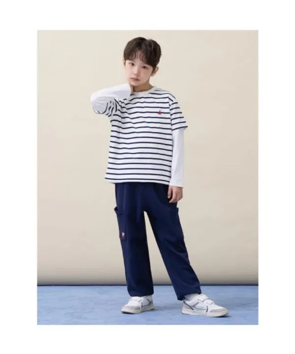 Джоггеры с карманами, Beanpole Kids Beanpole Kids, Navy — фото 4