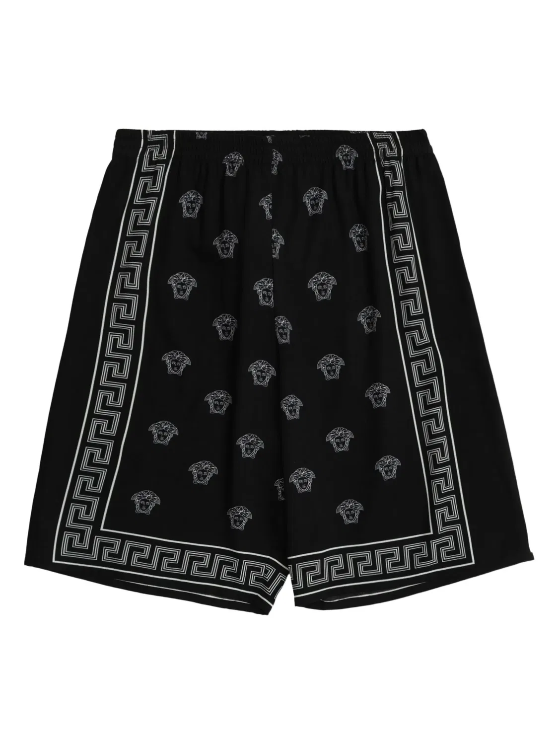 Versace Шорты из вискозы черного цвета для мальчиков