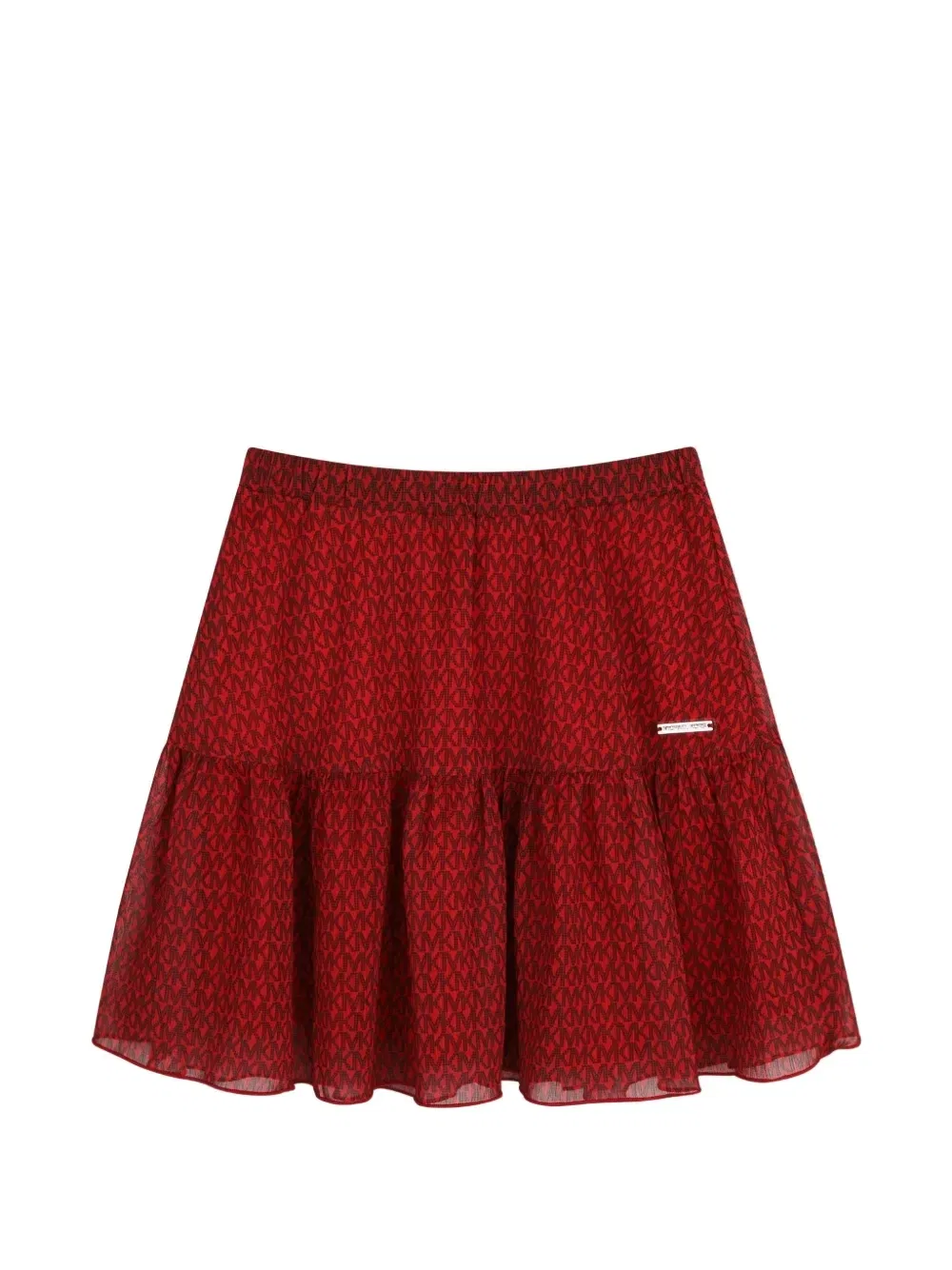 Юбка с оборками и монограммой Michael Kors Kids, красный