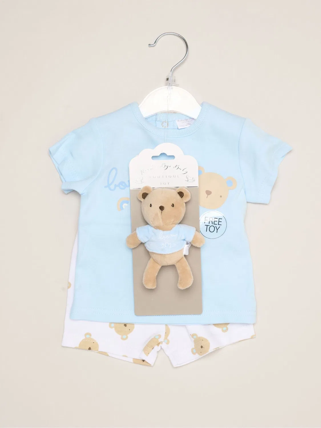 Комплект одежды для новорожденных с мишкой Rock-A-Bye Baby Boutique, синий — фото 2
