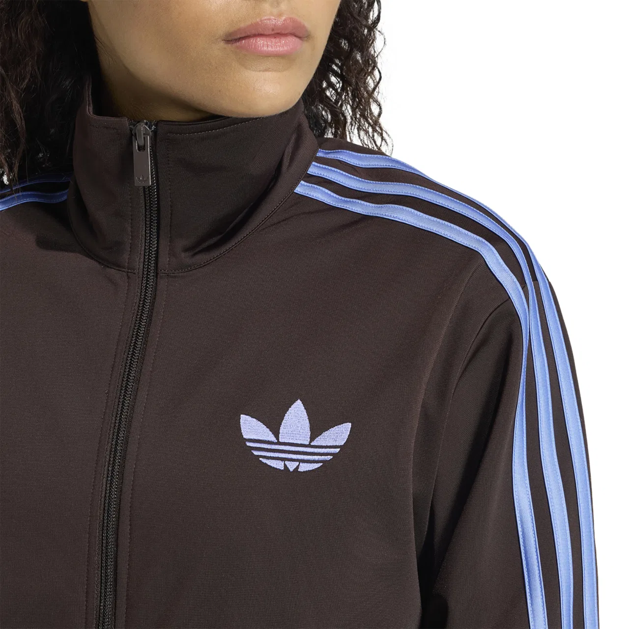 Женская олимпийка свободного кроя Firebird Classic Loose Track Top Adidas, Aurora Coffee/Blue Fusion — фото 3