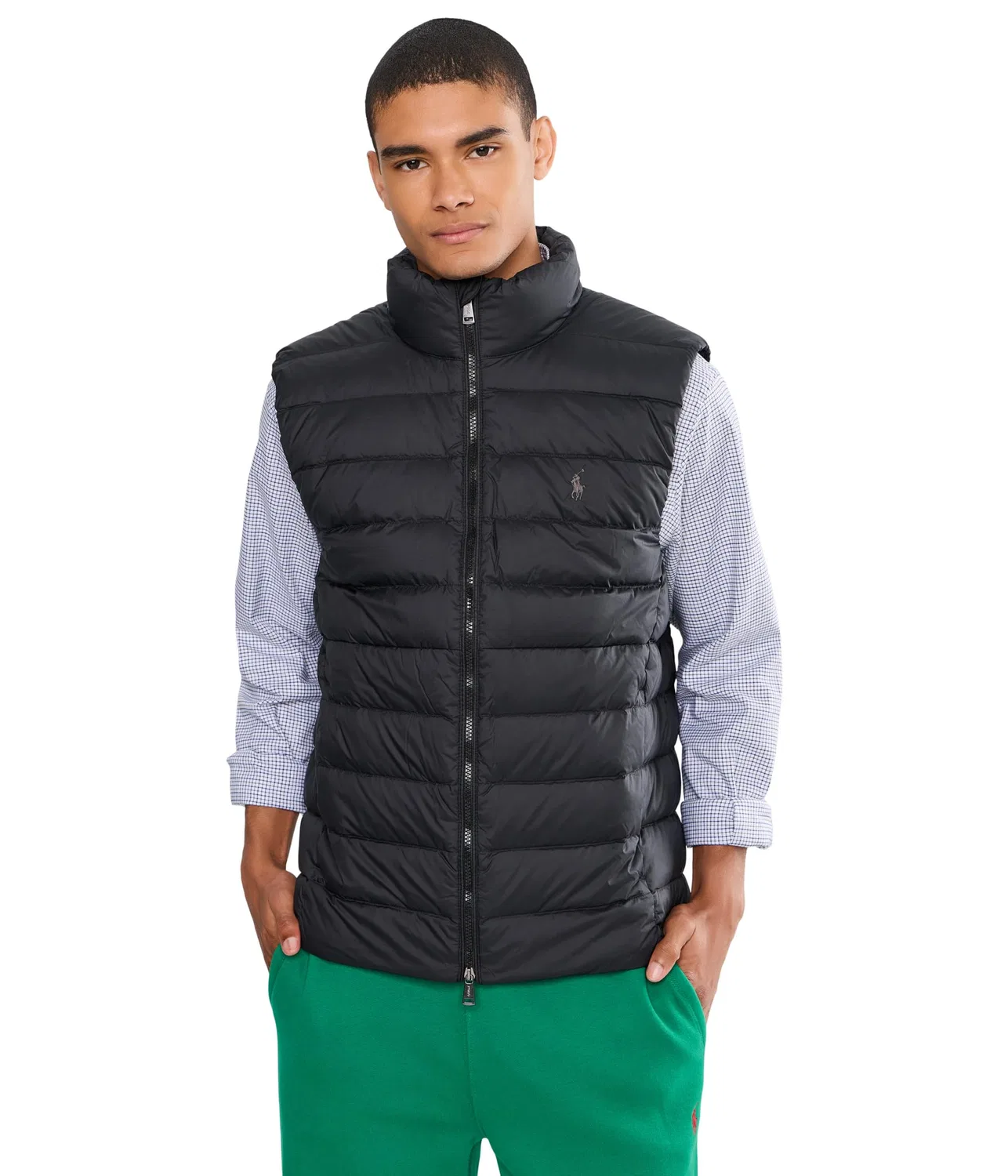 Пуховый жилет упаковываемый The Colden Packable Down Vest Polo Ralph Lauren, Polo Black