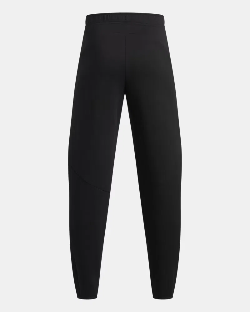 Детские джоггеры для мальчиков 63,5 см из мягкого двойного трикотажа UA Unstoppable Fleece UnderArmour, Ultimate Black/Black — фото 2
