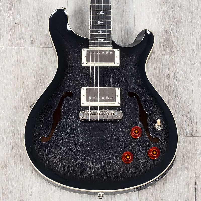 

PRS Paul Reed Smith SE Стандартная пьезогитара с полым корпусом, Smokeburst из собачьей шерсти 111515:DH, Серый, PRS Paul Reed Smith SE Стандартная пьезогитара с полым корпусом, Smokeburst из собачьей шерсти 111515:DH