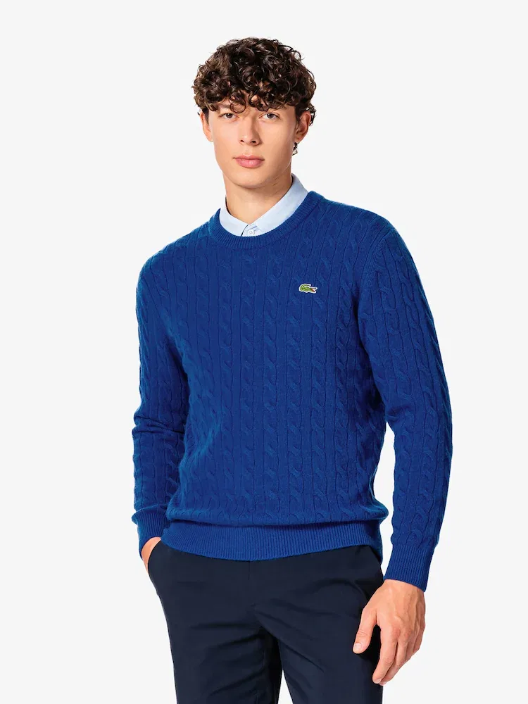 Пуловер с кабельным узором LACOSTE