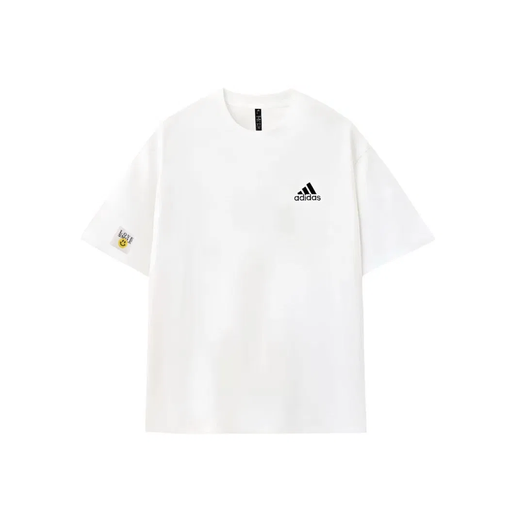 Футболка детская с принтом Adidas, White
