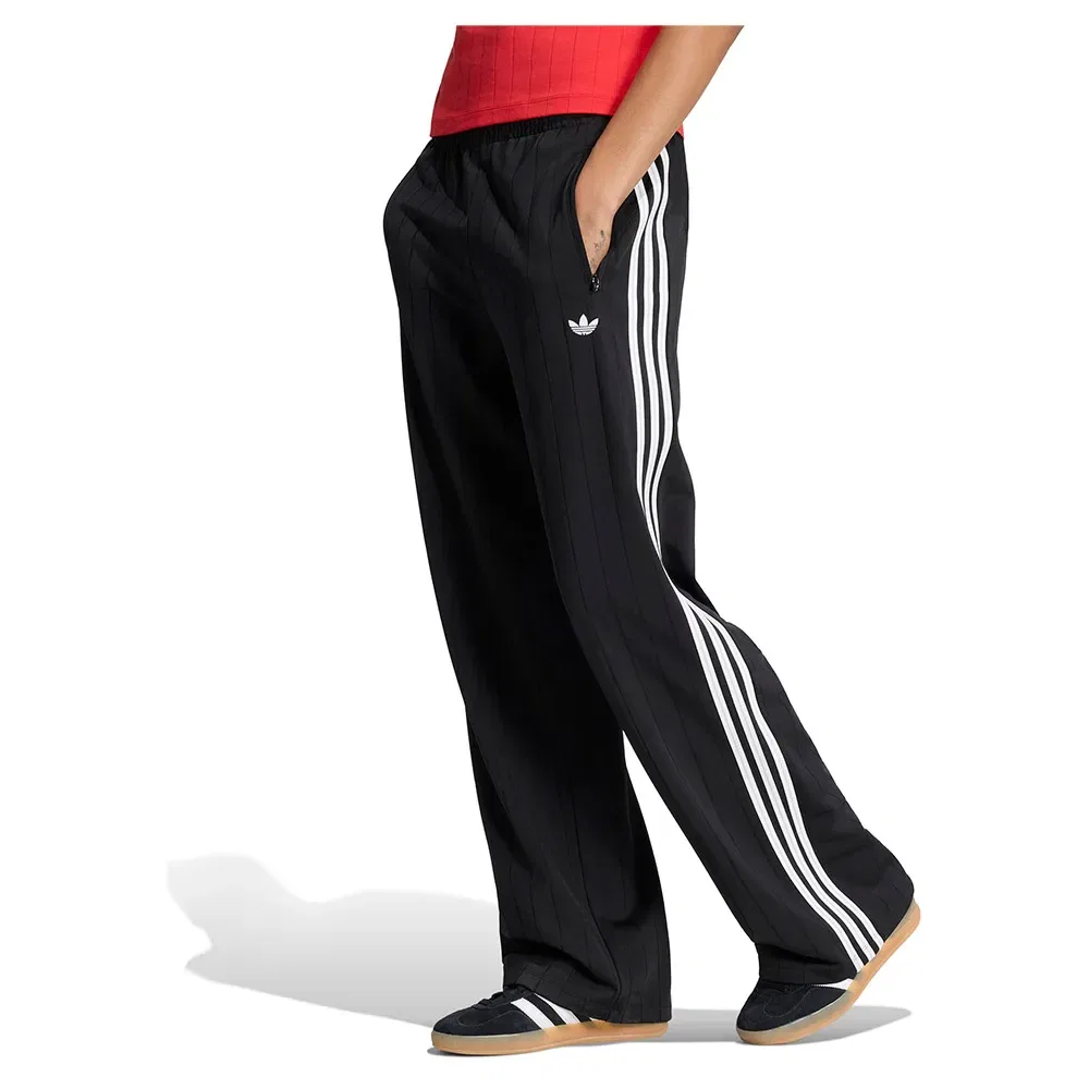 Спортивные брюки Pinstripe Firebird Loose Track Adidas Originals, черный