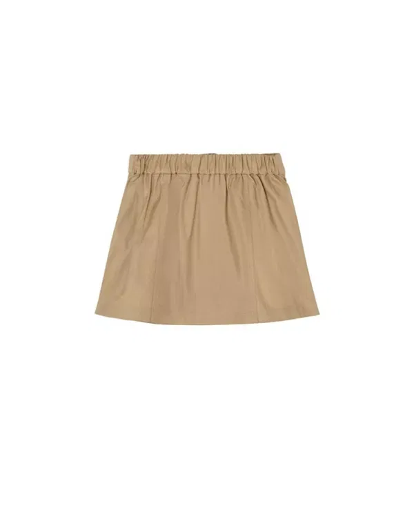 Детская юбка для девочек хлопковая Burberry, Sand Beige — фото 3