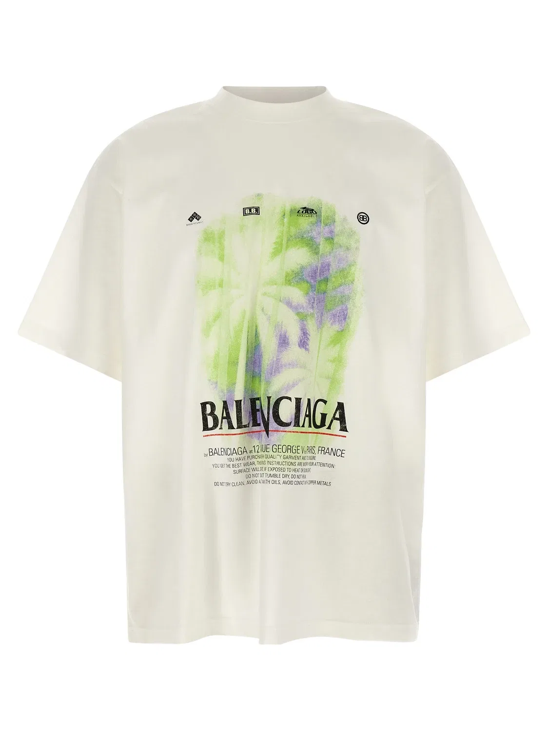 Футболка "Окно" Balenciaga, белый