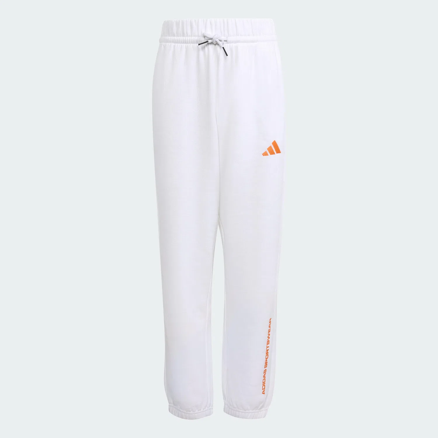 Детские спортивные штаны из флиса Slogan Adidas, Weiss — фото 2