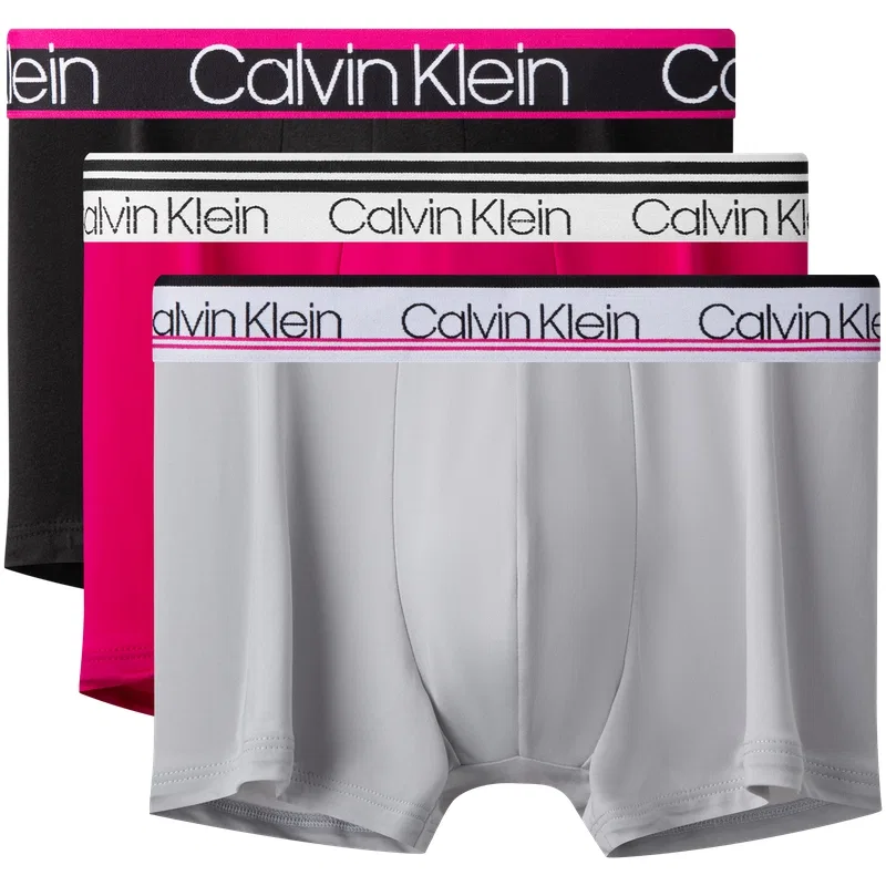 Мужские боксеры набор из 3 штук Calvin Klein, Bamboo Red/Space Black/Silver Gray