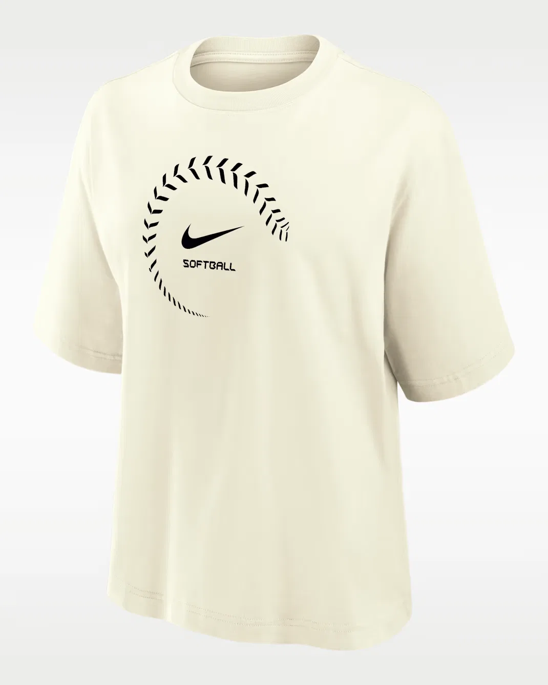 Женская футболка свободного кроя для софтбола Nike Swoosh, Sail