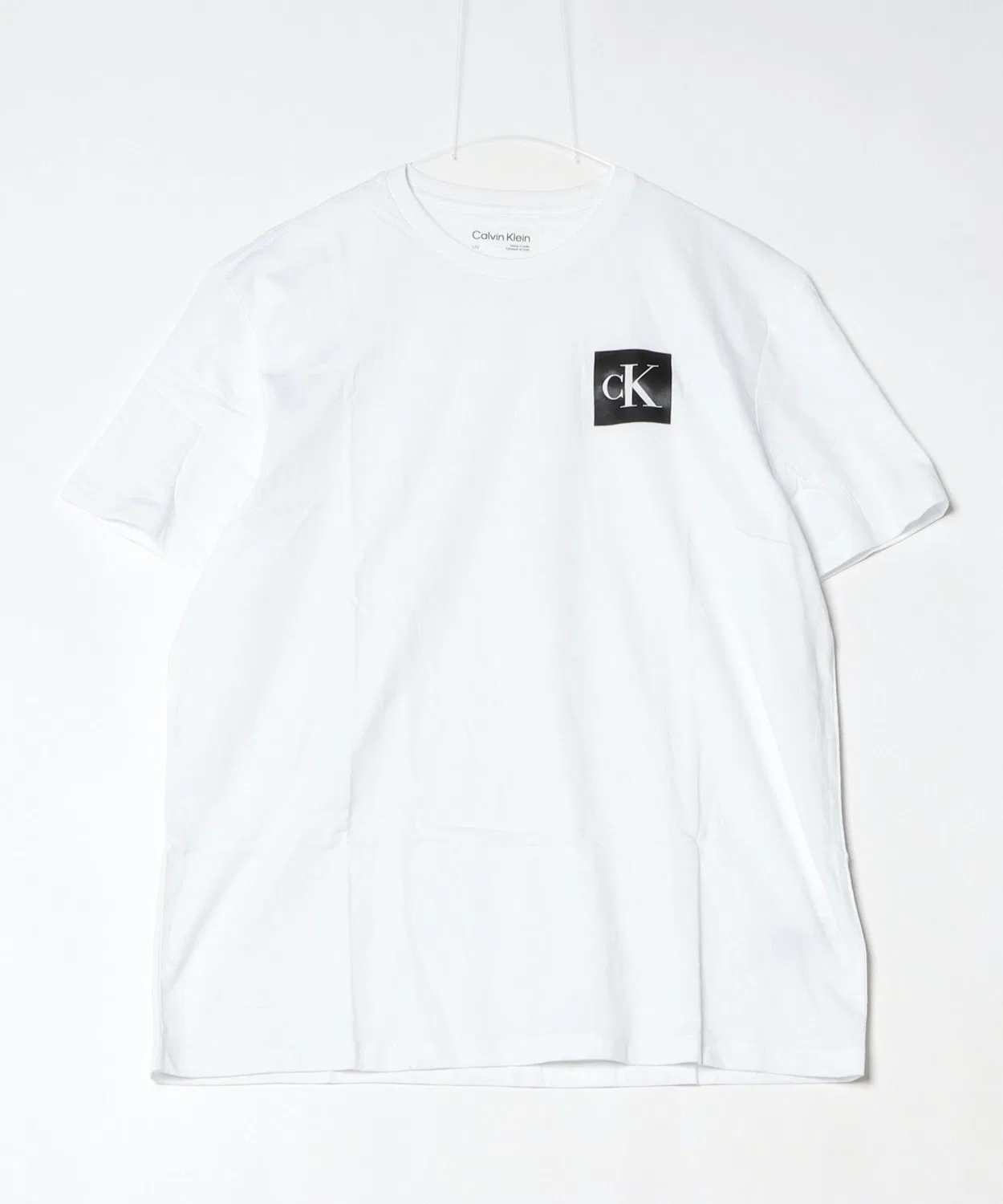 Мужская футболка с принтом Calvin Klein SS MIN MONOGRAM KNOCKOUT GRAPHIC TEE, Белый — фото 2