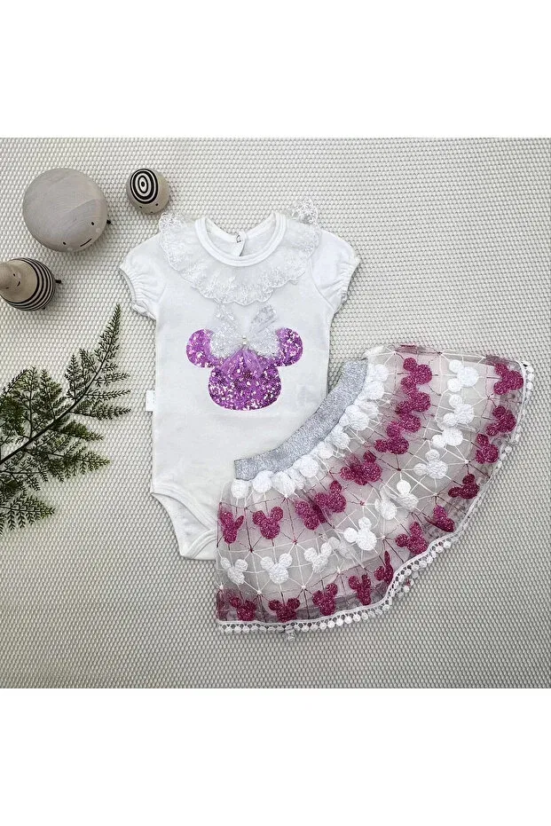 Детский комплект для девочек с пайетками Авастайл, Fuchsia Avastyle