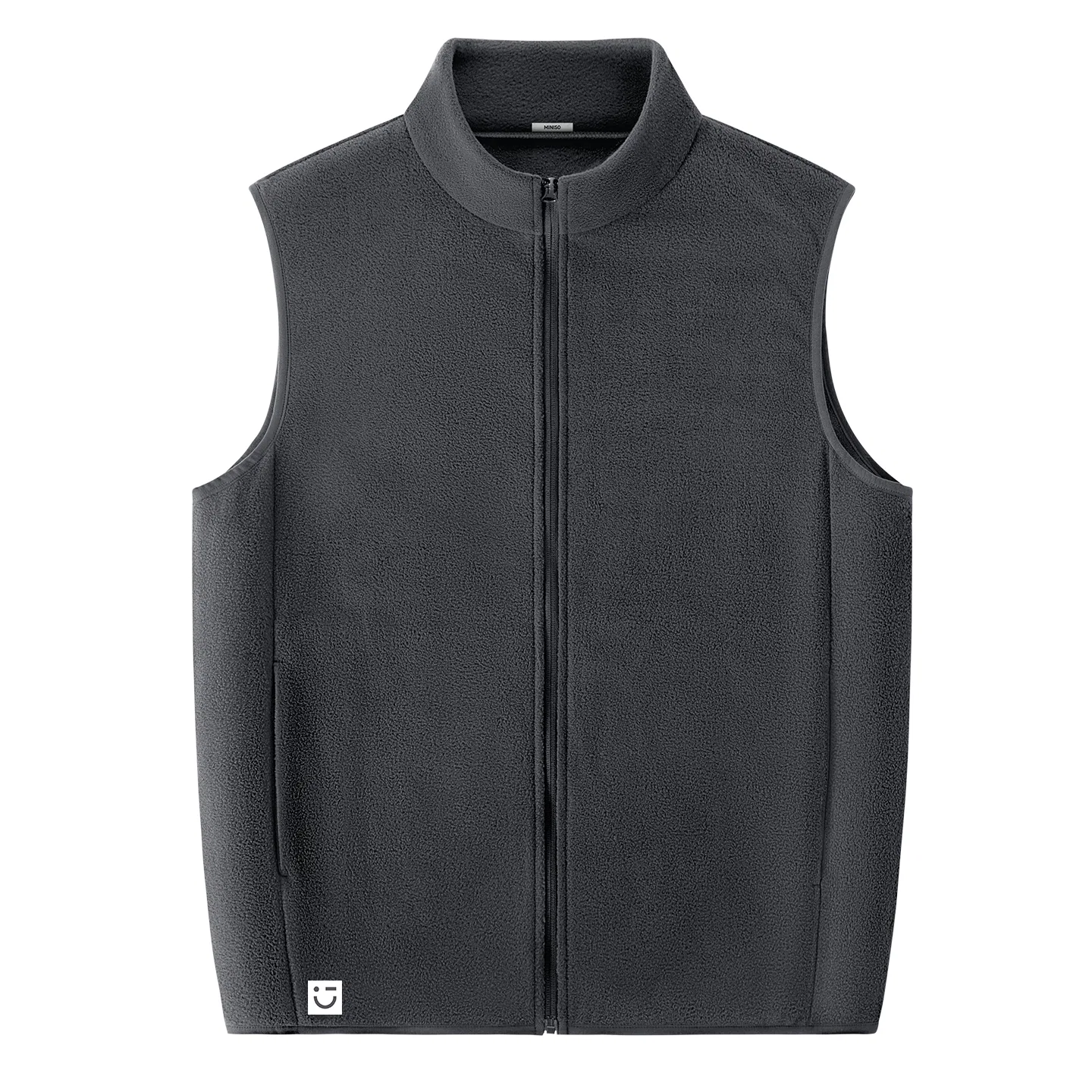 Детский жилет с воротником-стойкой MINISO, Thermal Polar Fleece Dark Gray