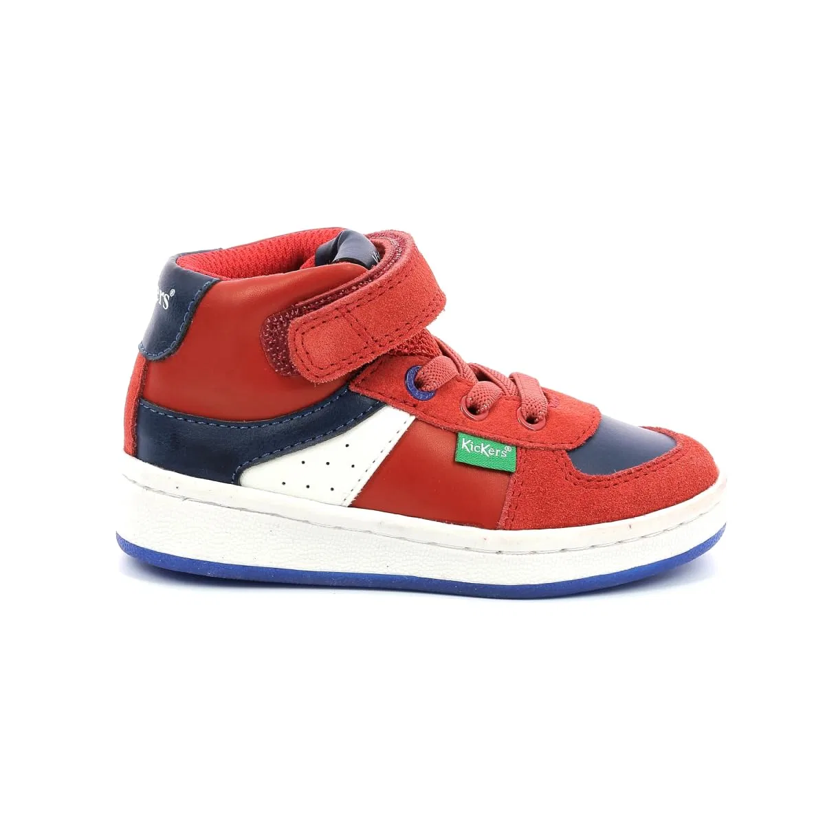 Детские кроссовки для мальчиков высокие Bilbon Bb Mid Kickers, Red Blue White — фото 2