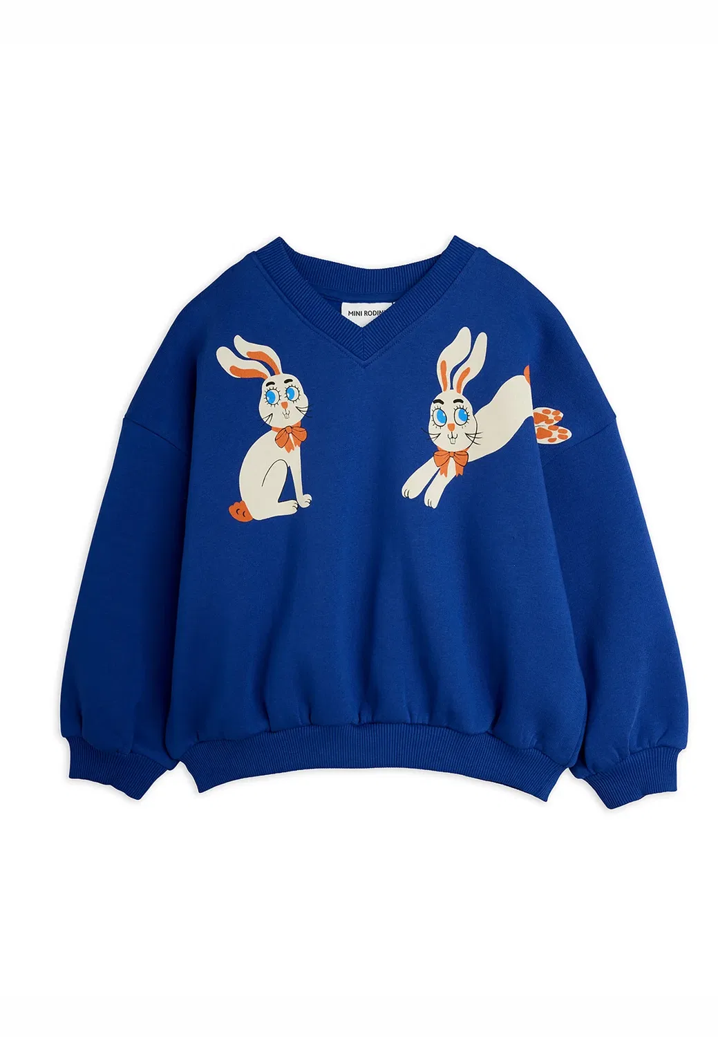 Толстовка унисекс с изображением кролика Mini Rodini, Blue