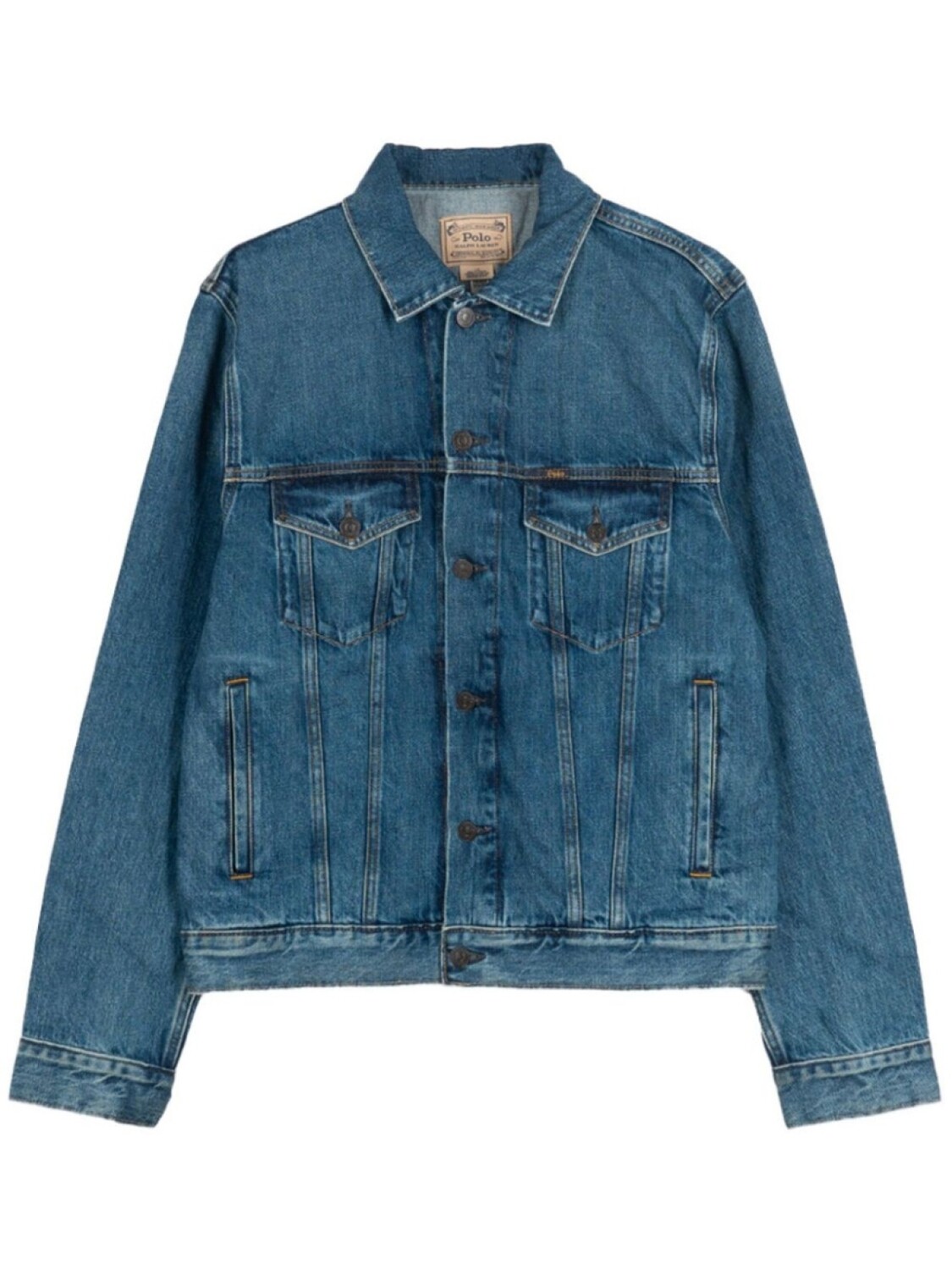 

Хлопковая джинсовая куртка Polo Ralph Lauren, синий