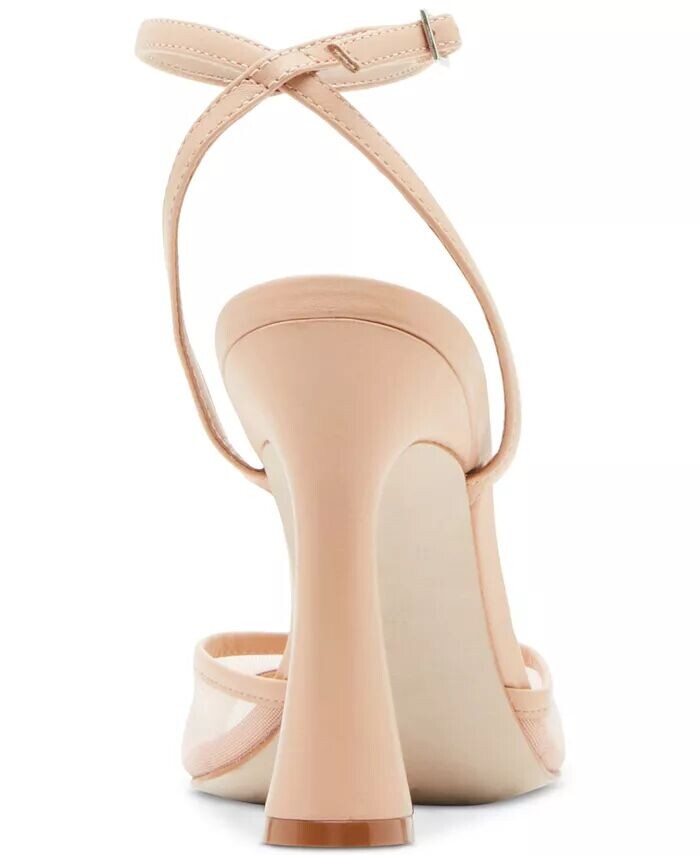 Женские босоножки Beki из двух частей на расклешенном каблуке Steve Madden, белый — фото 3