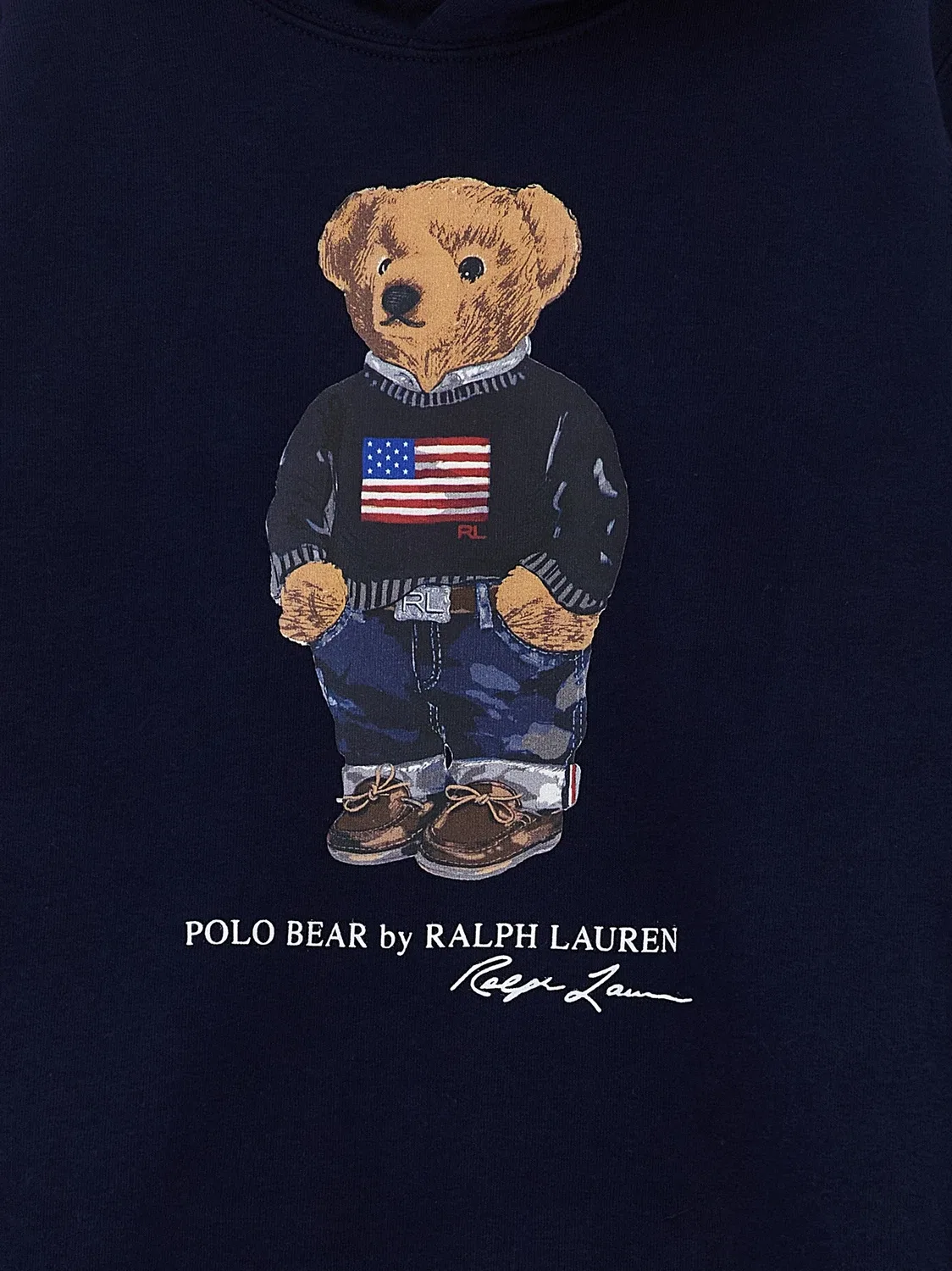 Худи Polo Bear Polo Ralph Lauren, синий — фото 3