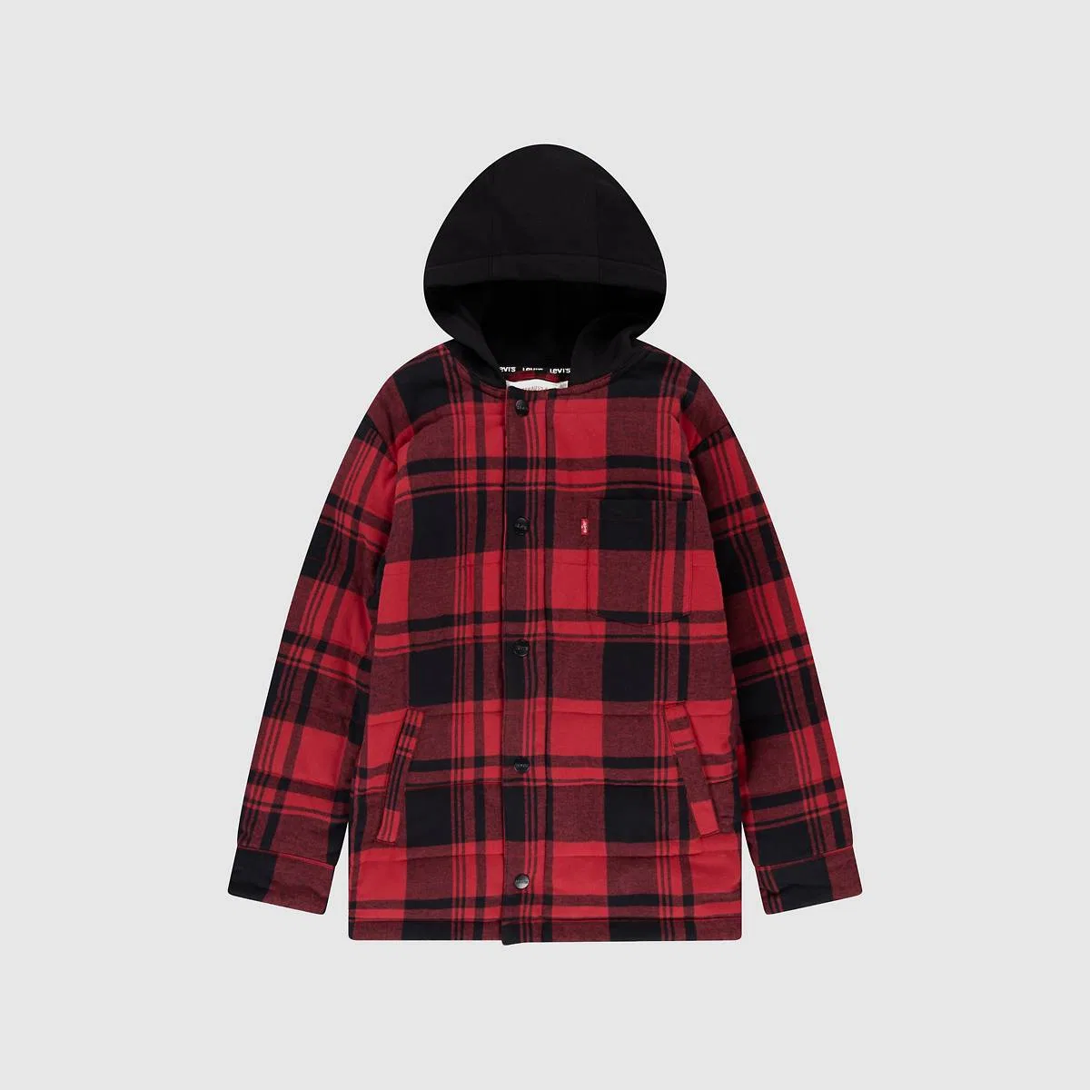 Куртка-Рубашка с синтетическим наполнителем, большие размеры, 8-20 Levi's, Black - Charcoal