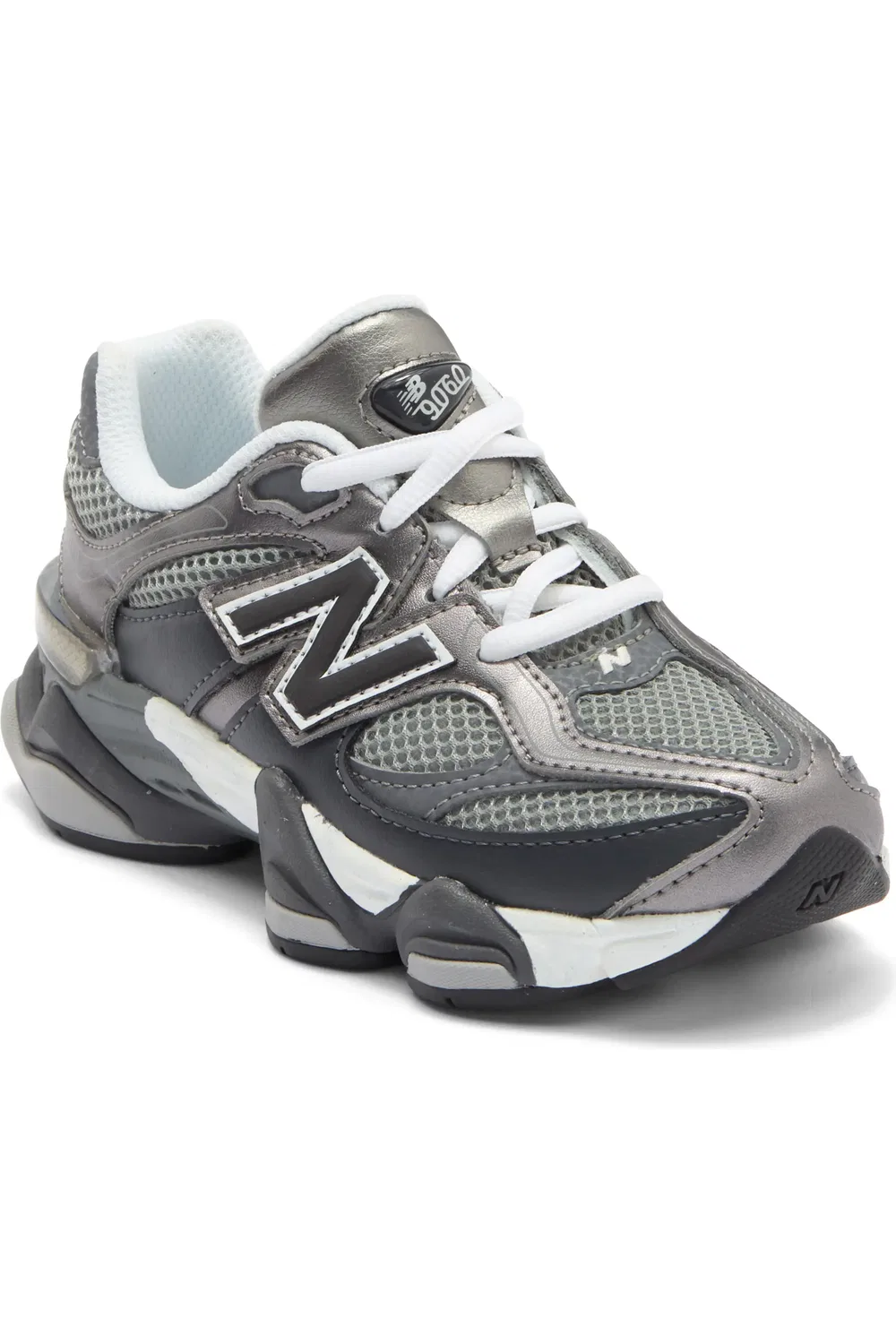 Детские кроссовки на толстой подошве 9060 New Balance, Magnet/Faded Black